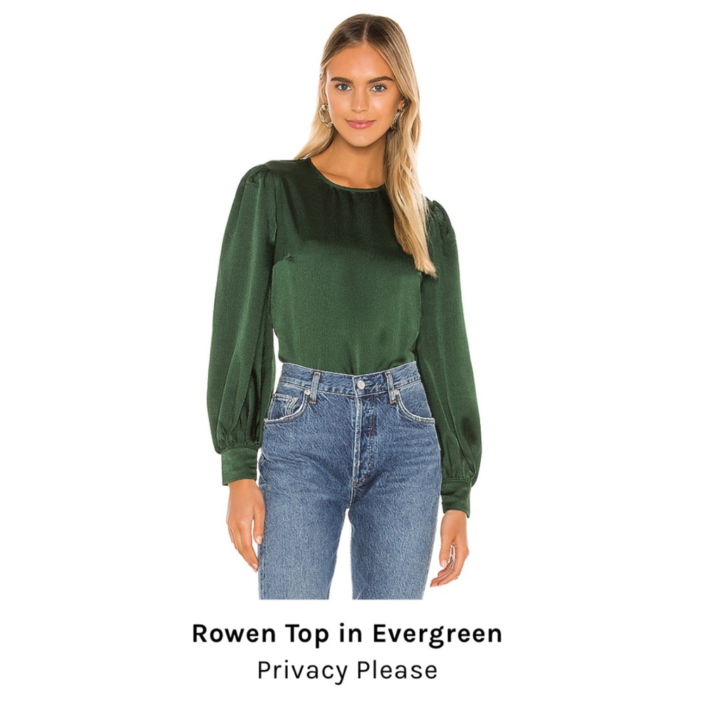 Emerald Green Cropped Blouse
